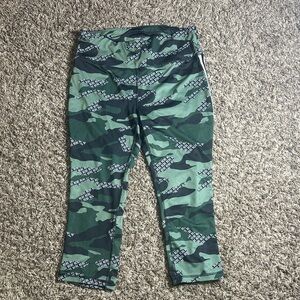 BEBE Green Camouflage Women’s Leggings Size Large